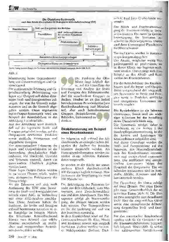 Vorschauseite 3: Ökobilanzierung im Krankenhaus
