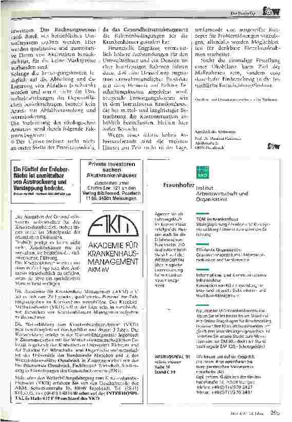 Vorschauseite 6: Ökobilanzierung im Krankenhaus