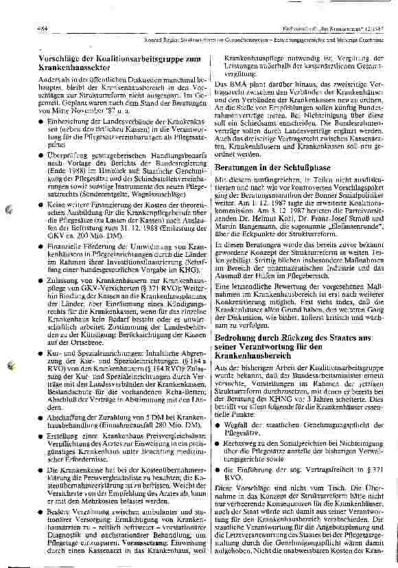 Vorschauseite 4: Strukturreform im Gesundheitswesen- Entstehungsgeschichte und bisherige Ergebnisse