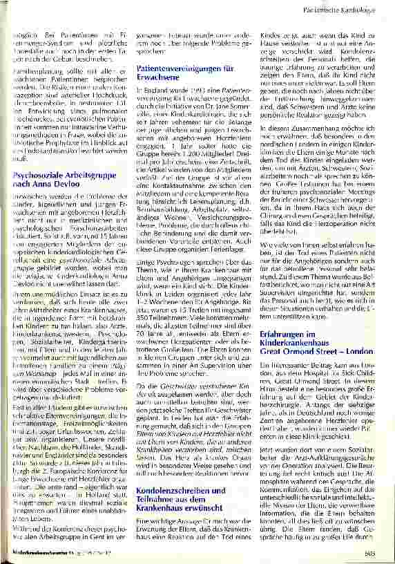 Vorschauseite 3: Diagnostiziert und operiert Leben mit dem reparierten Herzen
