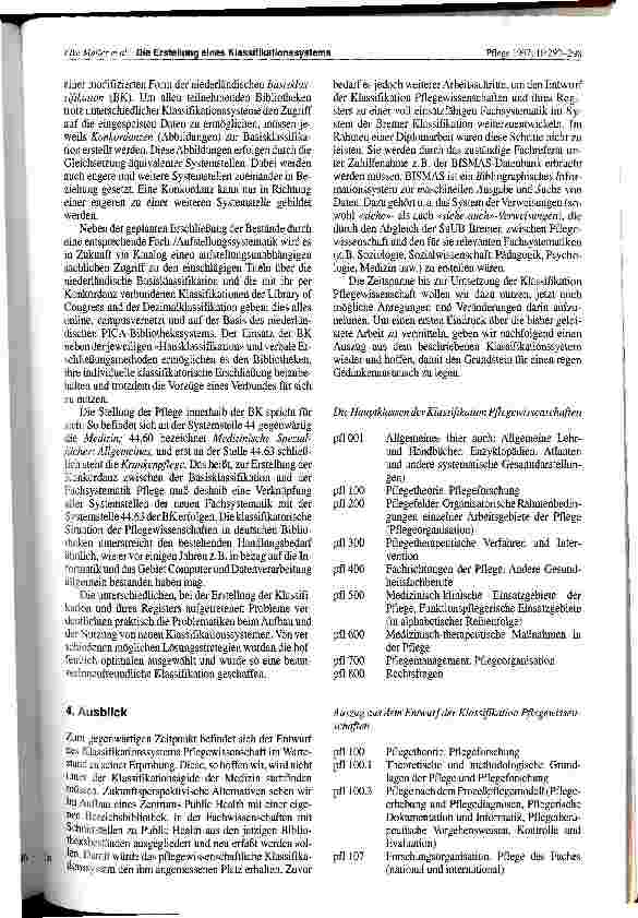 Vorschauseite 6: Die Erstellung eines Klassifikationssystems Pflegewissenschaft für die Bibliothek der Universität Bremen