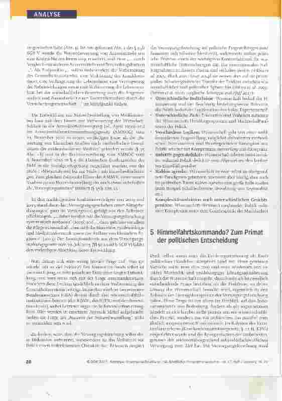 Vorschauseite 5: Versorgungsforschung die langfristige Perspektive gestalten