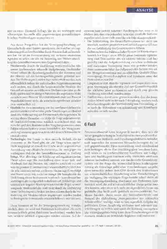 Vorschauseite 6: Versorgungsforschung die langfristige Perspektive gestalten