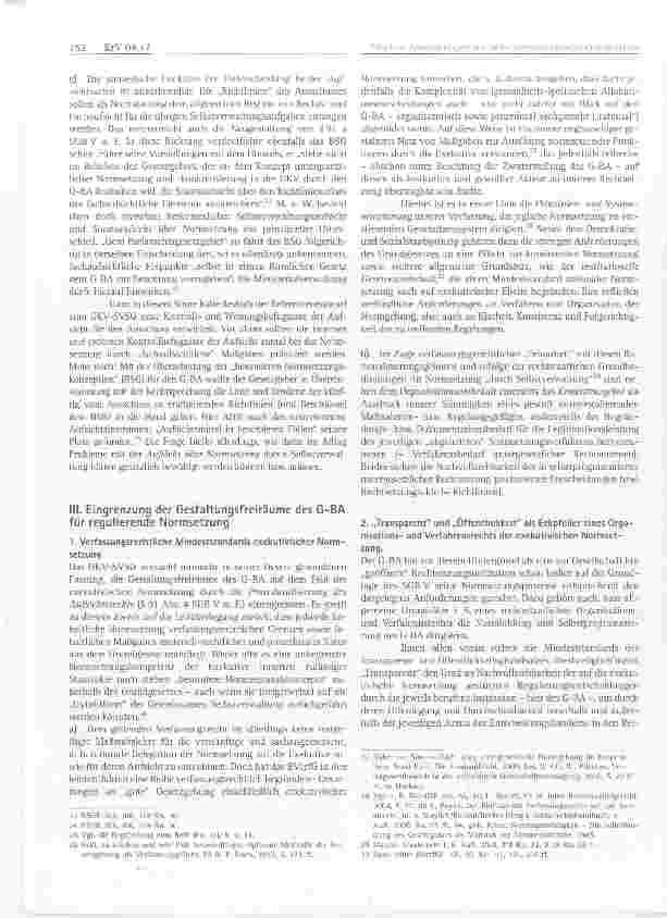 Vorschauseite 4: Auswirkungen des Selbstverwaltungsstärkungsgesetzes auf den Gemeinsamen Bundesausschuss (G-BA)
