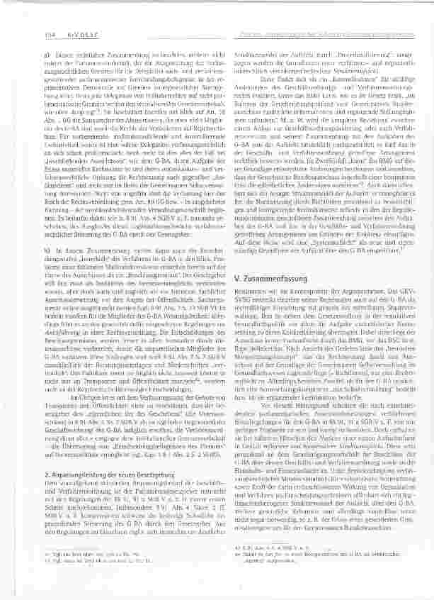 Vorschauseite 6: Auswirkungen des Selbstverwaltungsstärkungsgesetzes auf den Gemeinsamen Bundesausschuss (G-BA)