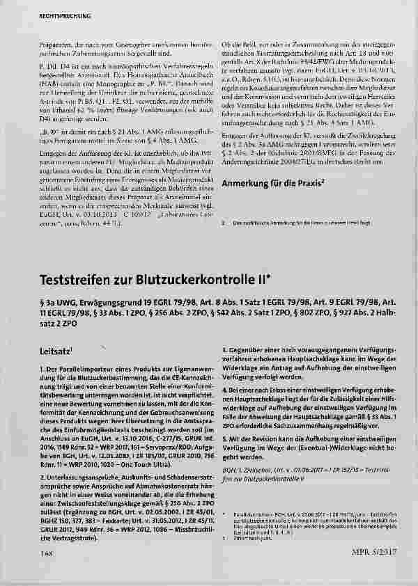 Vorschauseite 4: Einstufung eines Präparats als zulassungspflichtiges Arzneimittel