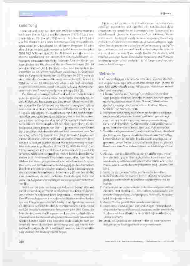 Vorschauseite 2: Ärztliche Koordination in Pflegeheimen ais ein Baustein menschenwürdiger Palliativarbeit eine systematische Literaturübersicht