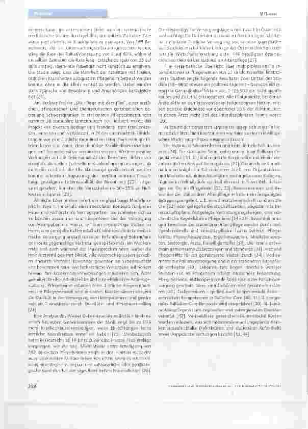 Vorschauseite 4: Ärztliche Koordination in Pflegeheimen ais ein Baustein menschenwürdiger Palliativarbeit eine systematische Literaturübersicht