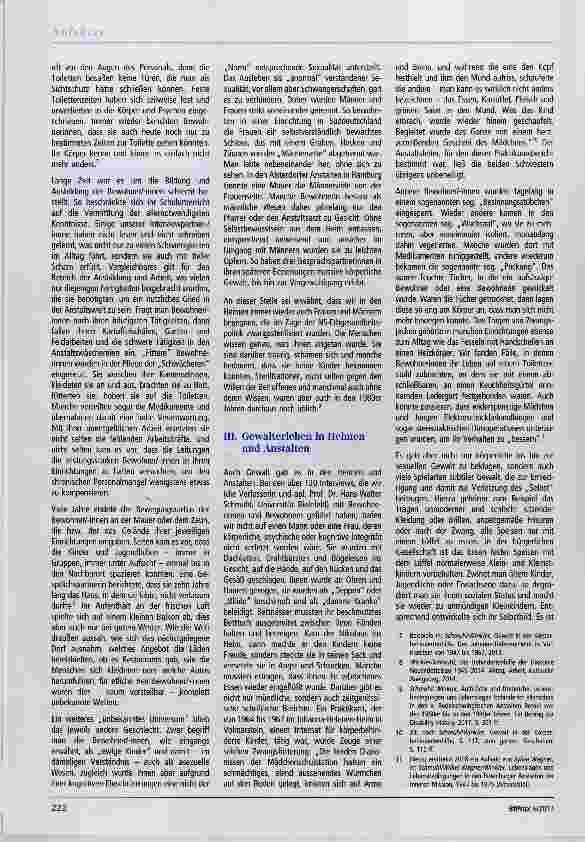 Vorschauseite 2: „Wir wurden auch oft geschlagen“ „Anerkennung und Hilfe“ für Betroffene in „Behindertenheimen“ von 1949 his 1990