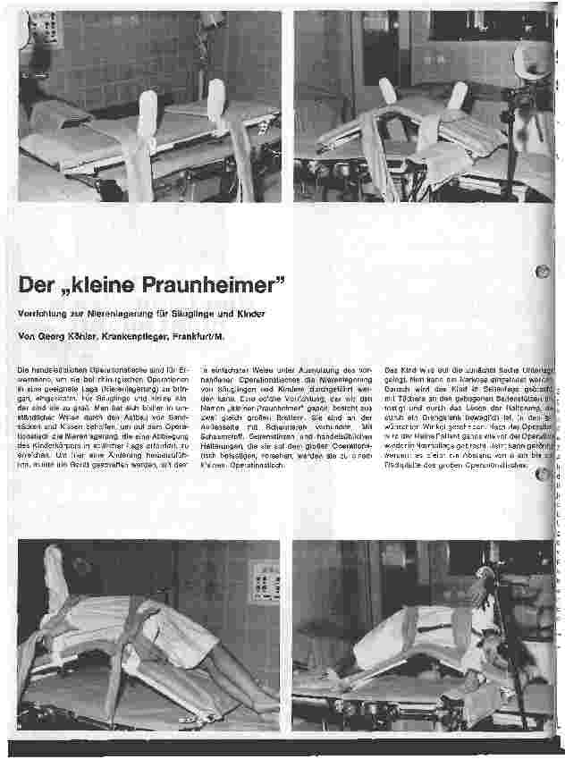 Vorschauseite 1: Der kleine Praunheimer Vorrichtung zur Nierenlagerung für Säuglinge und Kinder