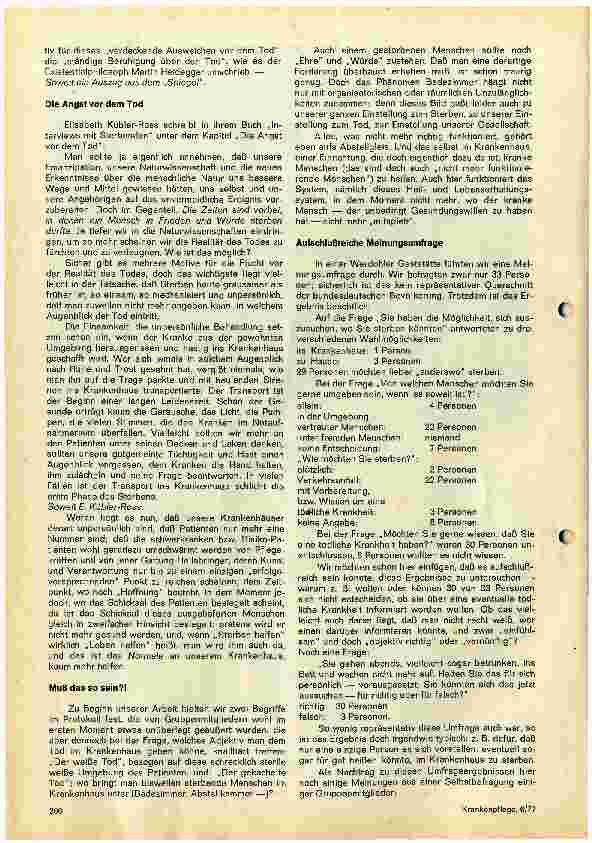 Vorschauseite 2: Sterben - Sterbehilfe - Sterbeklinik