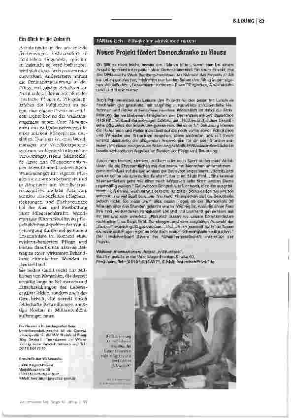 Vorschauseite 4: Wundmanagement zwischen Anspruch und Realität