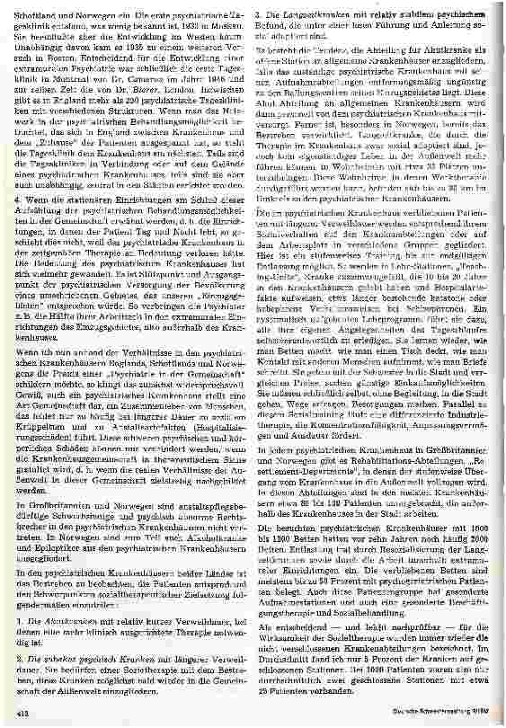 Vorschauseite 3: Psychiatrie in der Gemeinschaft - Die Praxis in England und Norwegen - eine Aufforderung für uns?