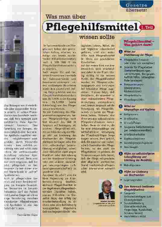 Vorschauseite 2: Ein Plädoyer für Teamwork Ambulanter Pflegedienst und Apotheke