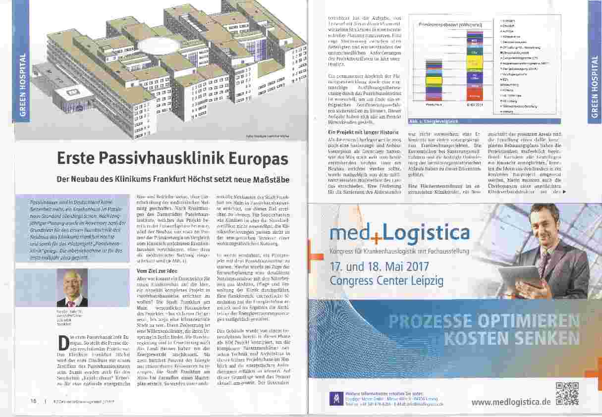 Vorschauseite 1: Erste Passivhausklinik Europas