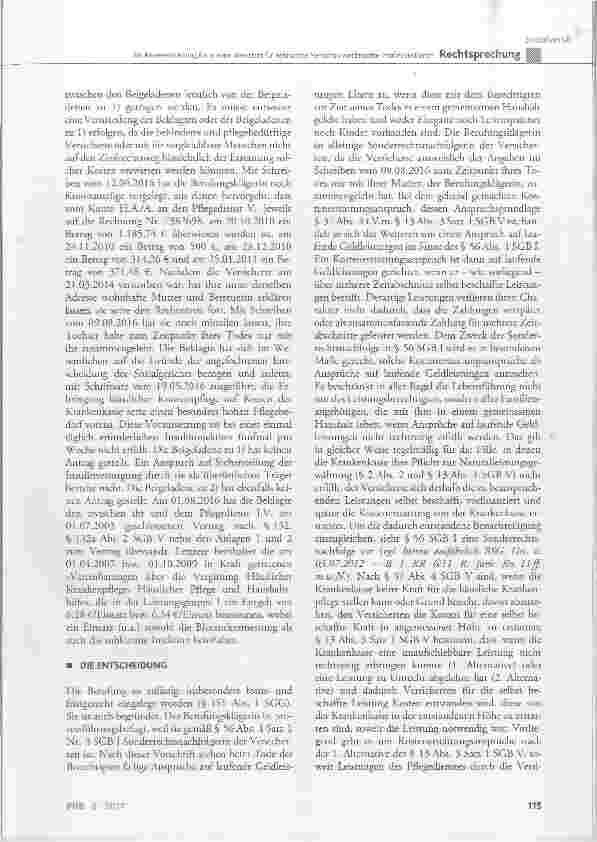 Vorschauseite 4: Zur Kostenerstattung für in einer Werkstatt für behinderte Menschen verabreichte Insulininjektionen