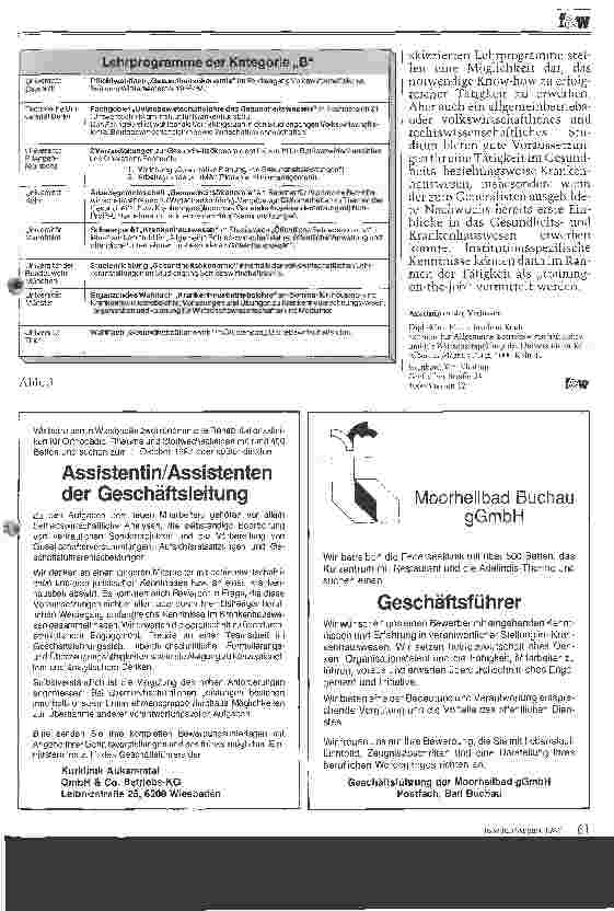 Vorschauseite 4: Ausbildungsprogramme für Führungskräfte Studiengänge für Betriebswirtschaft