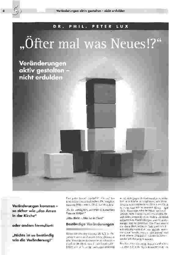Vorschauseite 1: Öfter mal was Neues!