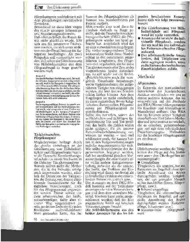 Vorschauseite 2: Leistungsermittlung und Leistungserfassung im Pflegedienst Projektbeschreibung und Analyse der Pflegetätigkeiten