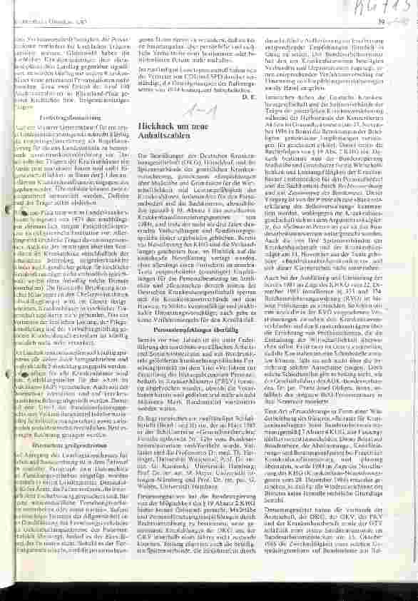 Vorschauseite 1: Hickhack um neue Anhaltszahlen