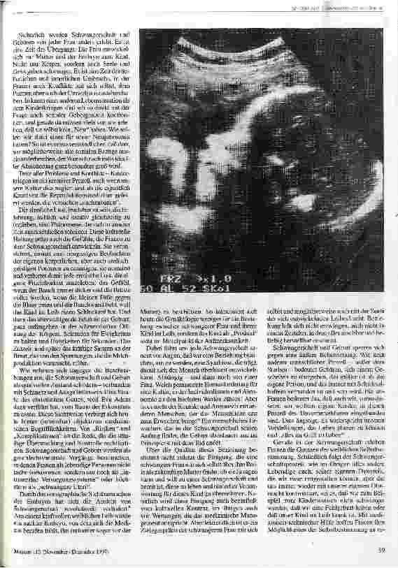 Vorschauseite 2: Zwischen guter Hoffnung und der Angst vor dem Risiko Vom modernen Umgang mit Schwangerschaft