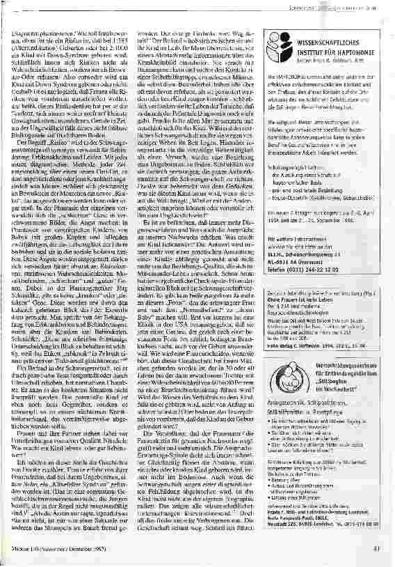 Vorschauseite 4: Zwischen guter Hoffnung und der Angst vor dem Risiko Vom modernen Umgang mit Schwangerschaft