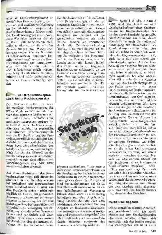 Vorschauseite 2: Der Struktur-Crash durch Aufhebung und/oder Änderung des Krankenhausplans