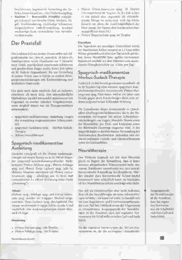 Vorschauseite 2: Morbus Sudeck Ein Praxisfall