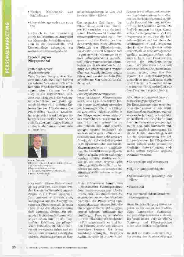 Vorschauseite 2: Pflege wird zum limitierenden Faktor