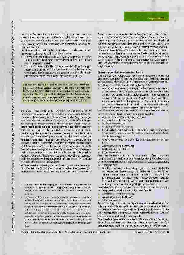 Vorschauseite 2: Die Forschungspyramide Teil 1: Theoretische und konzeptionelle Grundlagen