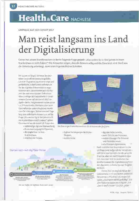 Vorschauseite 1: Man reist langsam ins Land der Digitalisierung