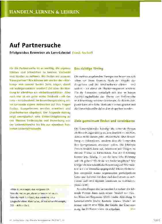 Vorschauseite 1: Auf Partnersuche