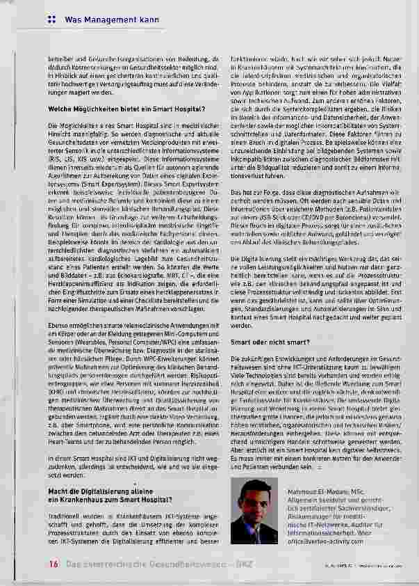 Vorschauseite 2: Das Krankenhaus der Zukunft