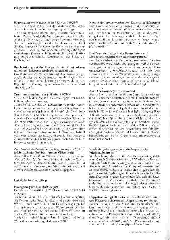 Vorschauseite 3: Die Auswirkungen der Gesundheitsreform aufPflegeeinrichtungen