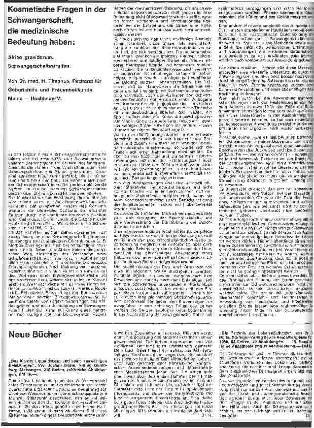 Vorschauseite 1: Kosmetische Fragen in der Schwangerschaft, die medizinisch Bedeutung haben: Striae gravidarum-Schwangerschaftsstreifen