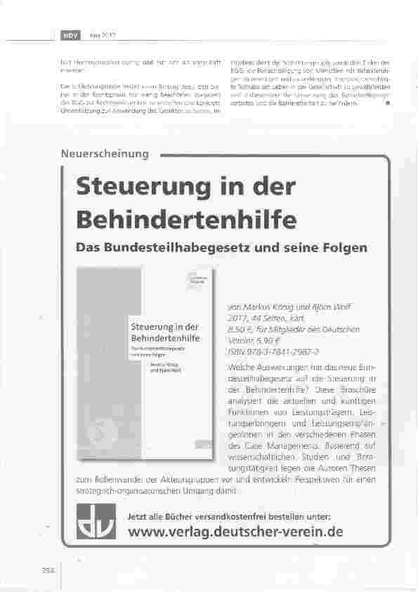 Vorschauseite 6: Die neue Schlichtungsstelle nach dem Behindertengleichstellungsgesetz