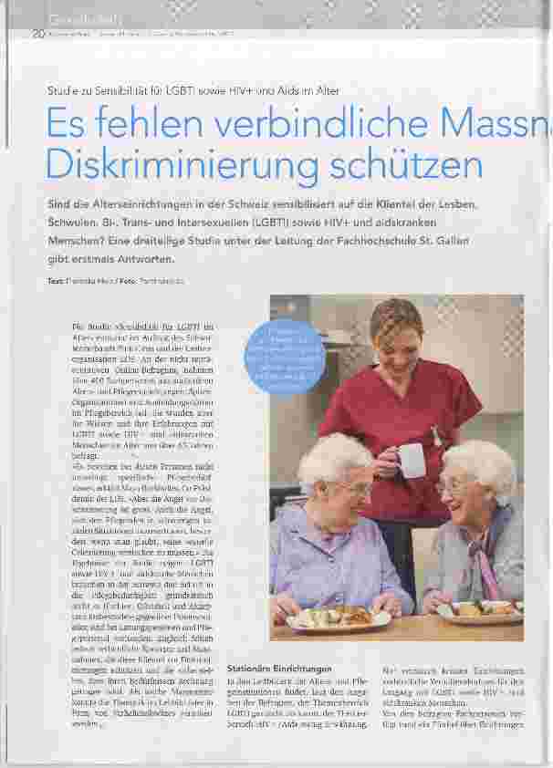 Vorschauseite 1: Es fehlen verbindliche Massen, die vor Diskriminierung schützen
