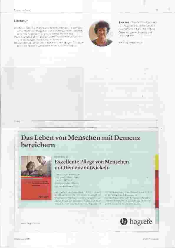 Vorschauseite 3: Abgefrühstückt auf der Wohngruppe für Menschen mit Demenz Kritische Betrachtung der Massnahmen zur Pflege der Pflegenden