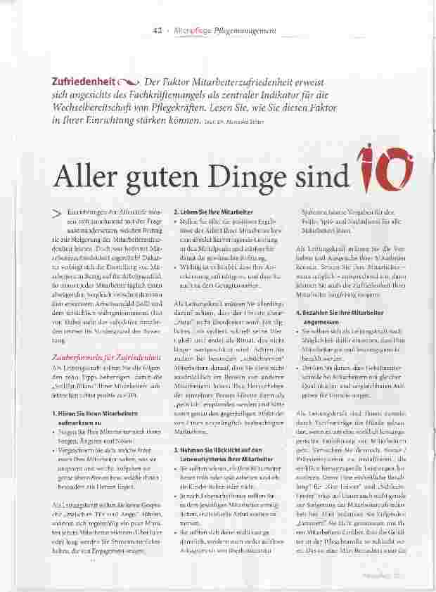 Vorschauseite 1: Aller guten Dinge sind 10