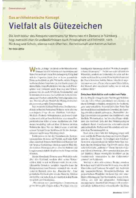 Vorschauseite 1: Vielfalt als Gütezeichen
