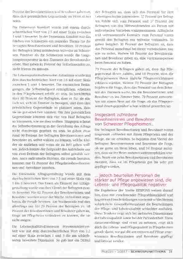 Vorschauseite 4: GUTE LEBENS-UND PFLEGEQUALITÄT IN DER LANGZEITPFLEGE