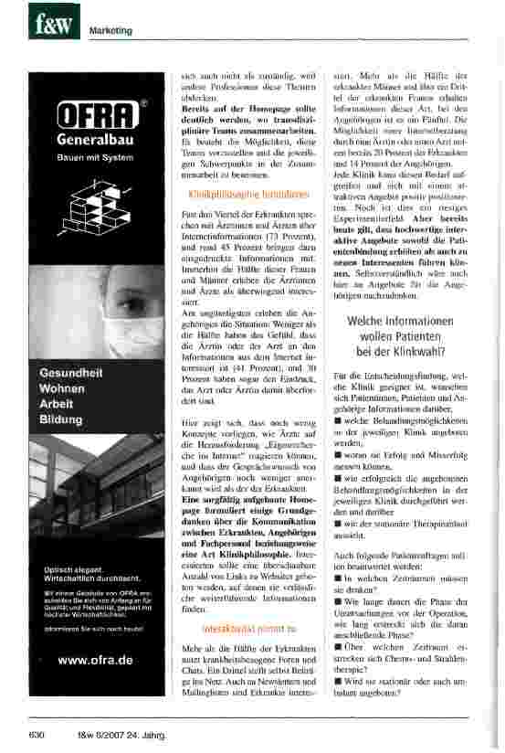 Vorschauseite 3: Wettbewerbsvorteil Homepage