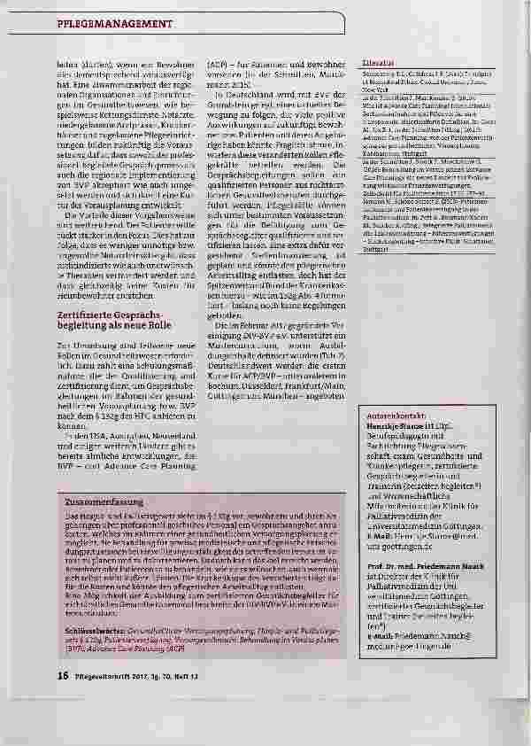 Vorschauseite 3: BVP - Behandlung im Voraus planen