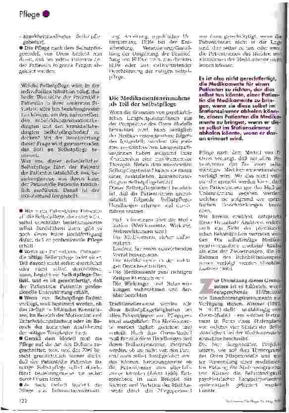 Vorschauseite 2: Förderung der selbständigen Medikamenteneinnahme bei psychiatrischen Langzeitpatienten