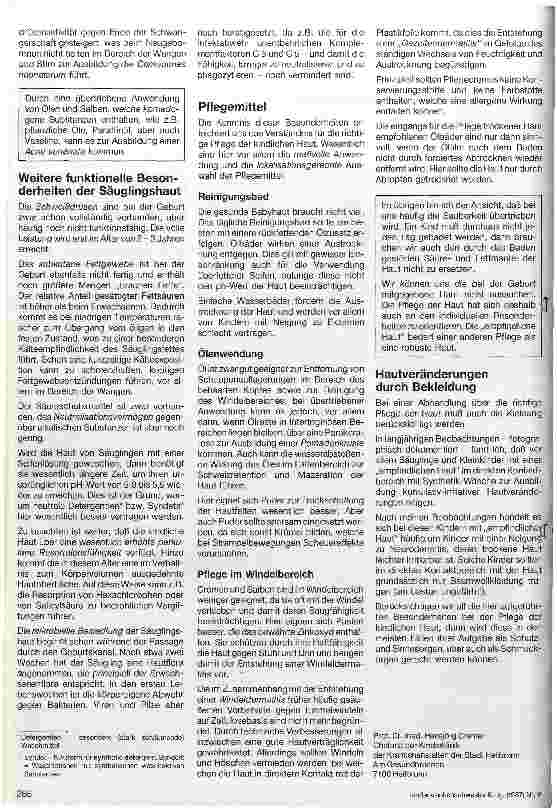 Vorschauseite 2: Hautpflege im Säuglingsund Kindesalter