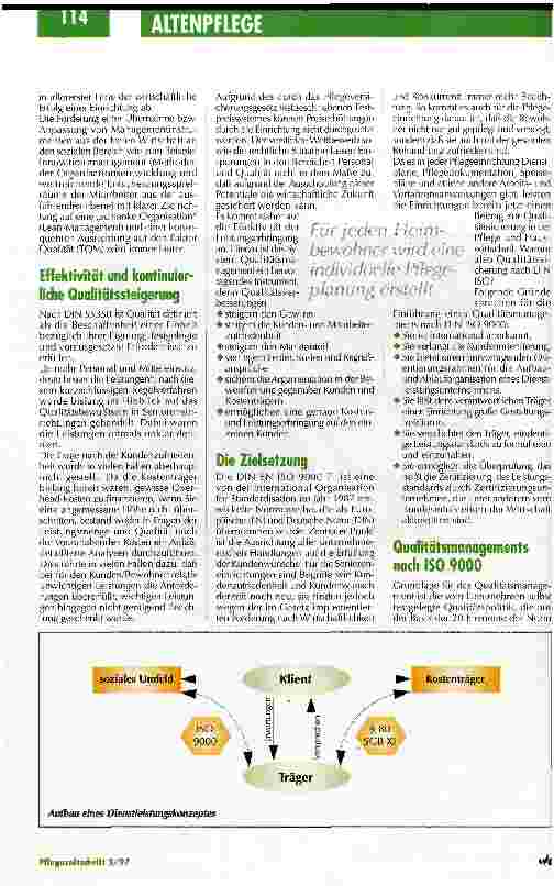 Vorschauseite 2: Ausrichtung an den Kundenbedürfnissen ist oberstes Gebot ISO-Normenreihe für Senioreneinrichtungen / Teil 1