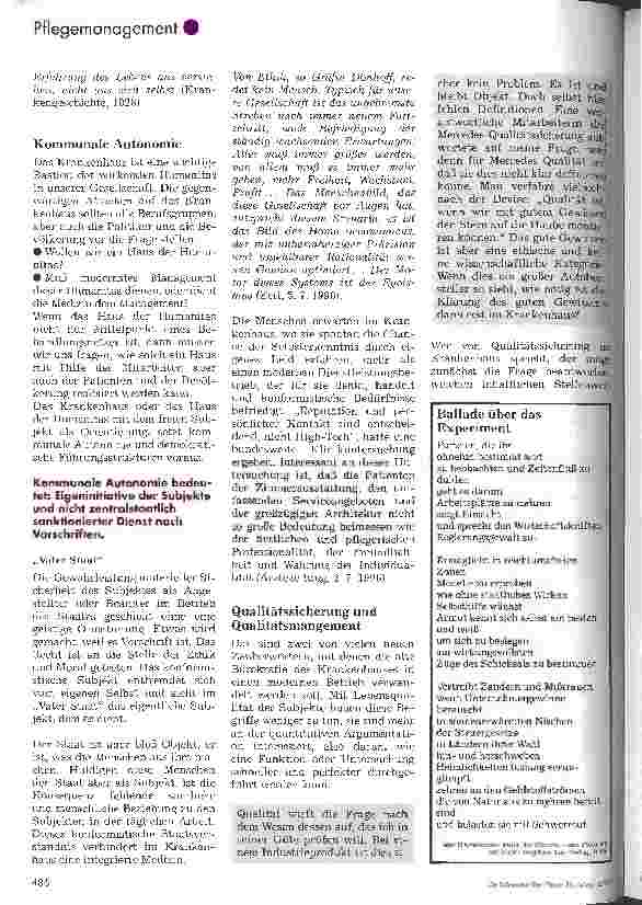 Vorschauseite 4: Konformismus oder Individualismus - Subjektförderndes Krankenhaus