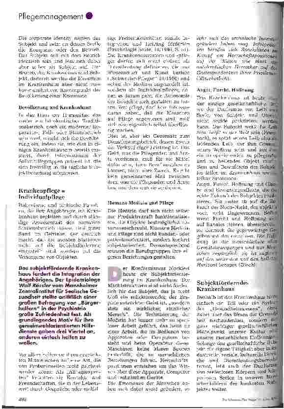 Vorschauseite 6: Konformismus oder Individualismus - Subjektförderndes Krankenhaus
