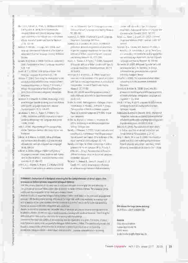 Vorschauseite 6: Mangelnde Kenntnisse der Zweitsprache Deutsch oder SSES?
