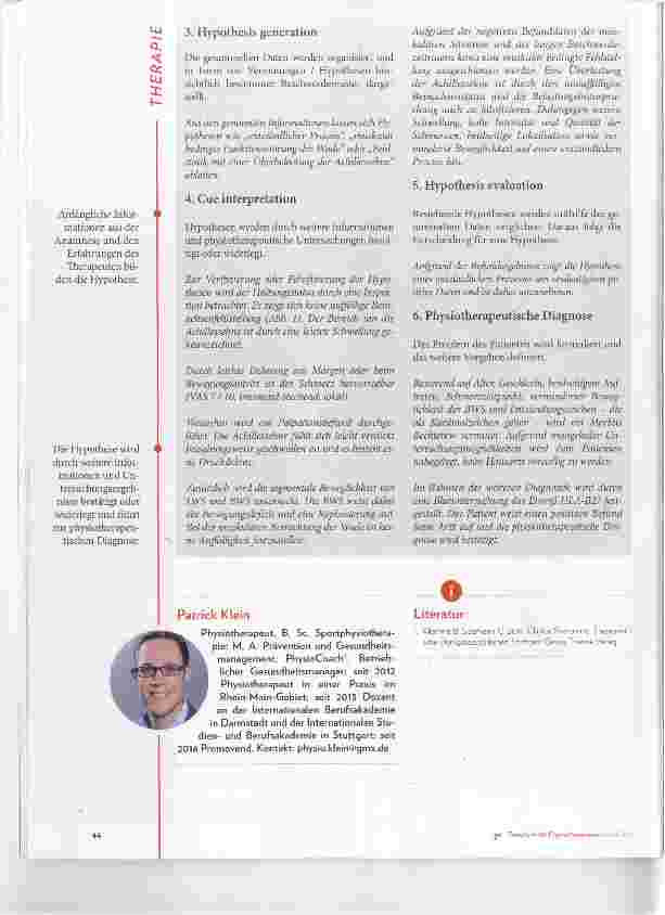 Vorschauseite 3: Achillodynie Clinical Reasoning im Screening-Prozess